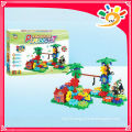 battery musical plastic building blocks toys